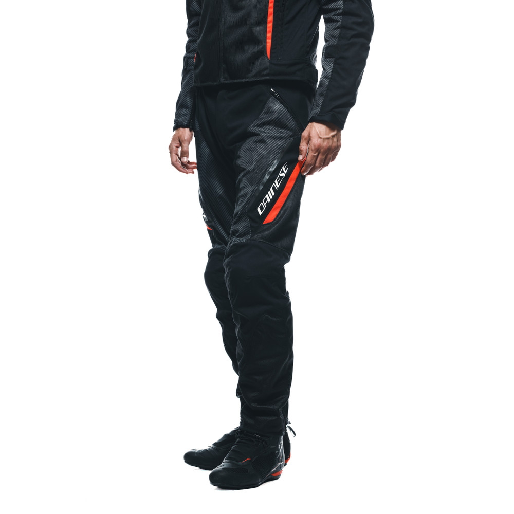 drake-2-super-air-pantaloni-moto-estivi-in-tessuto-uomo-black-anthracite-red-fluo image number 4