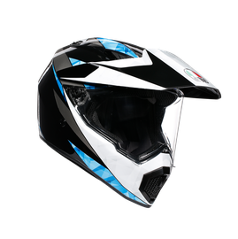 AX9 MULTI ECE DOT - NORTH BLACK/WHITE/CYAN 