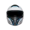 TOURMODULAR FREQUENCY LIGHT GREY/BLUE - MOTORBIKE FLIP UP HELMET E2206