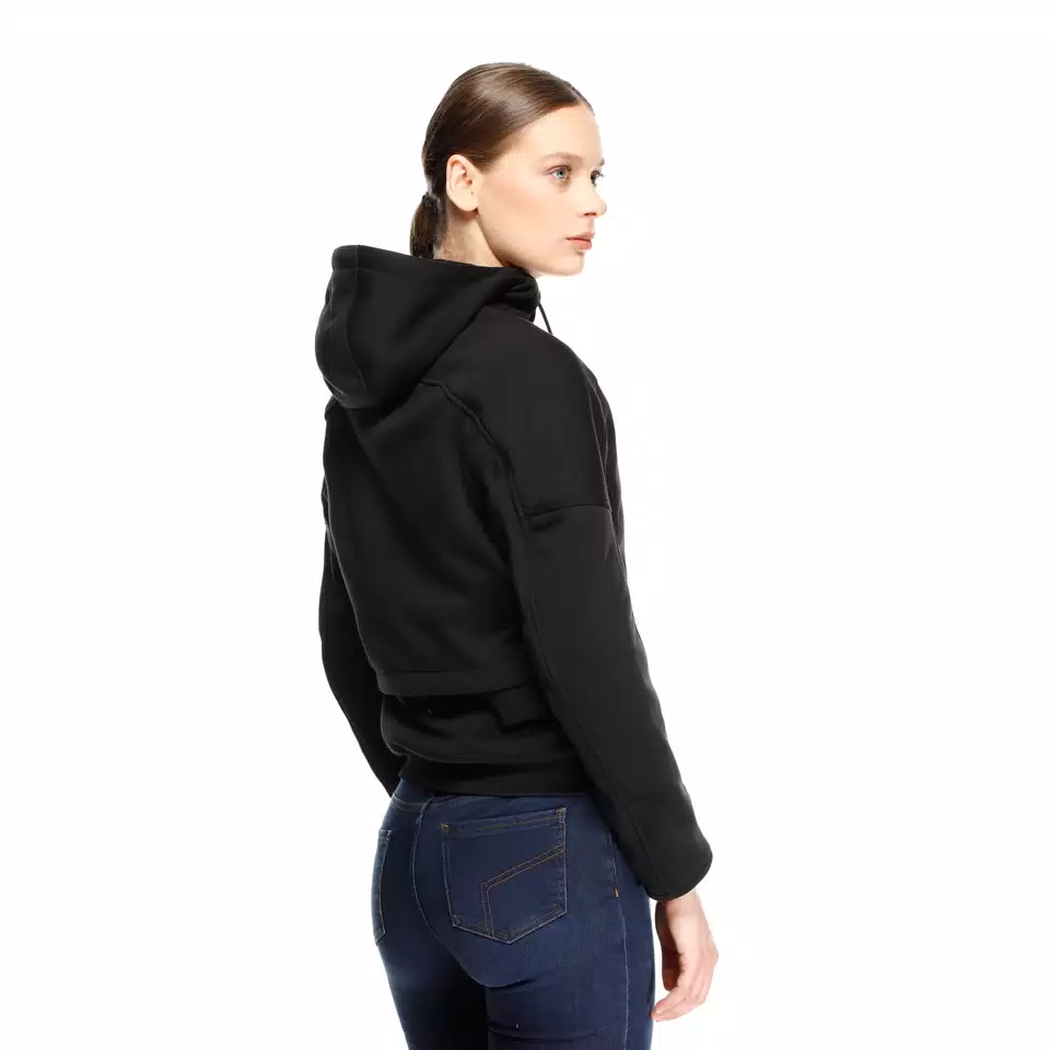 DAEMON-X - FELPA DA MOTO CON PROTEZIONI DONNA - BLACK - 8