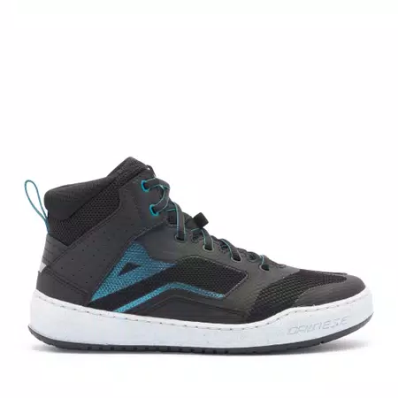 SUBURB AIR - DAMES MOTORFIETSSCHOENEN IN STOF VOOR DE ZOMER - BLACK/WHITE/HARBOR BLUE - 2
