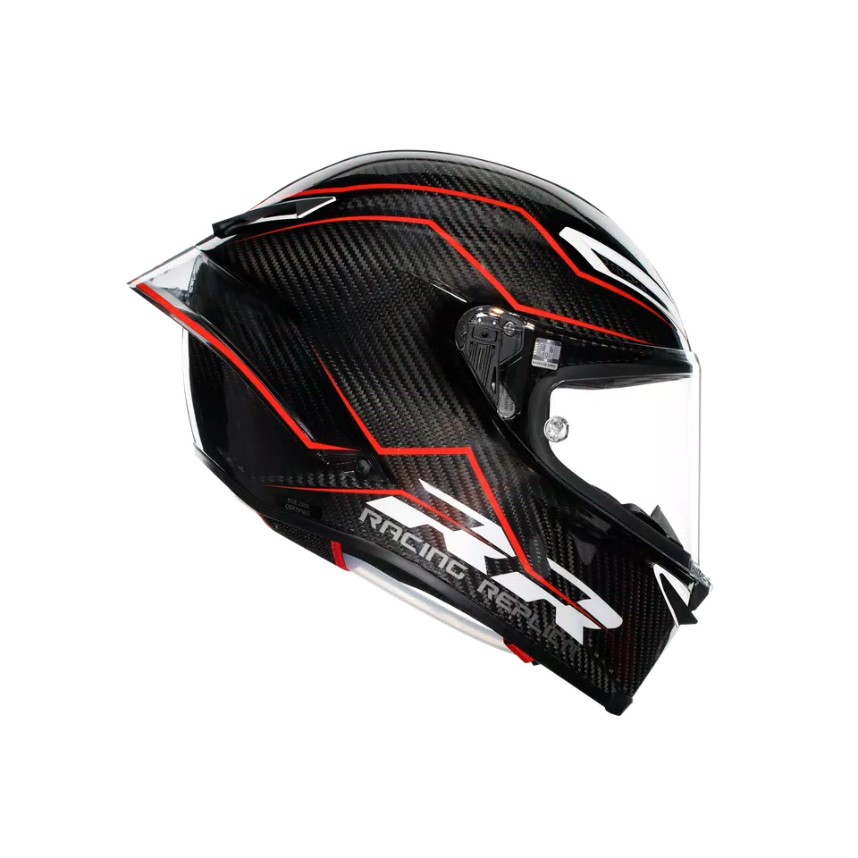PISTA GP RR PERFORMANTE CARBON/RED - MOTORBIKE FULL FACE HELMET E2206 DOT -  - 3