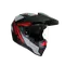 AX9 REFRACTIVE ADV MATT CARBON/RED - MOTORBIKE FULL FACE HELMET E2205