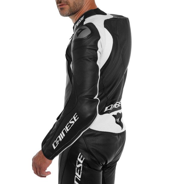 assen-2-1-pc-perf-leather-suit-black-black-white image number 2