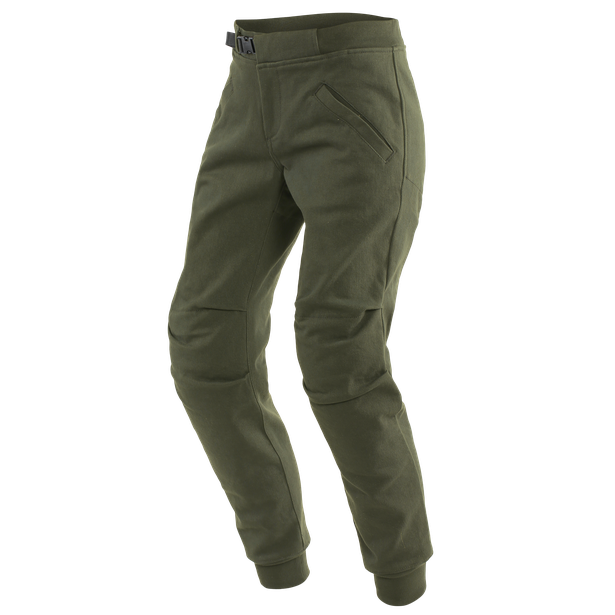 trackpants-pantaloni-moto-in-tessuto-donna-olive image number 0