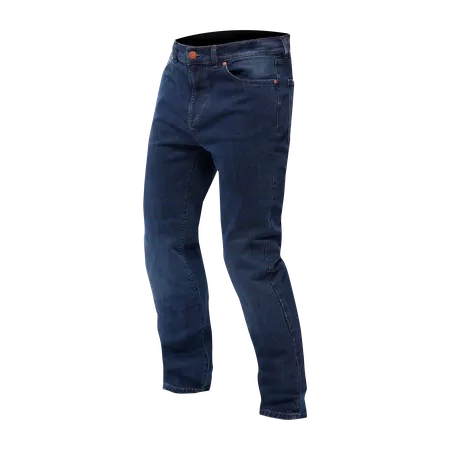 5-POCKET DENIM RELAXED PANTS - DEEP-BLUE - 1