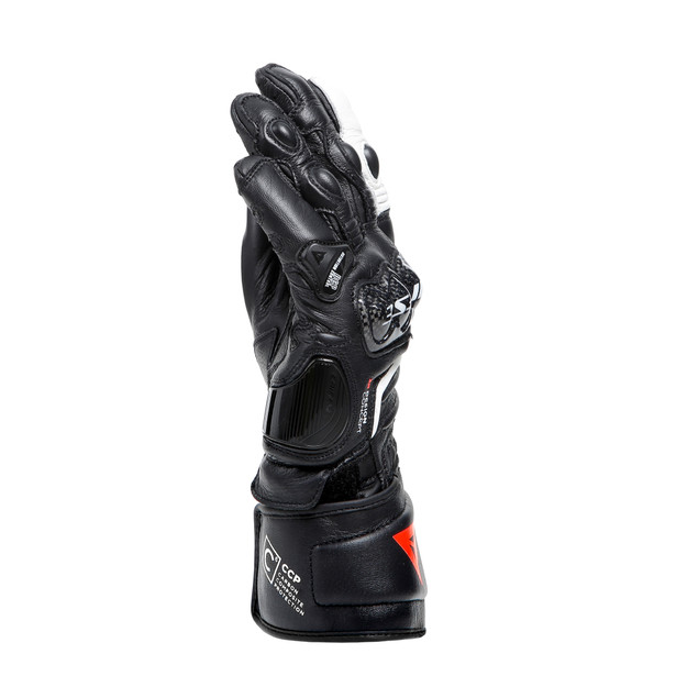 carbon-4-long-lady-leather-gloves-black-black-white image number 3