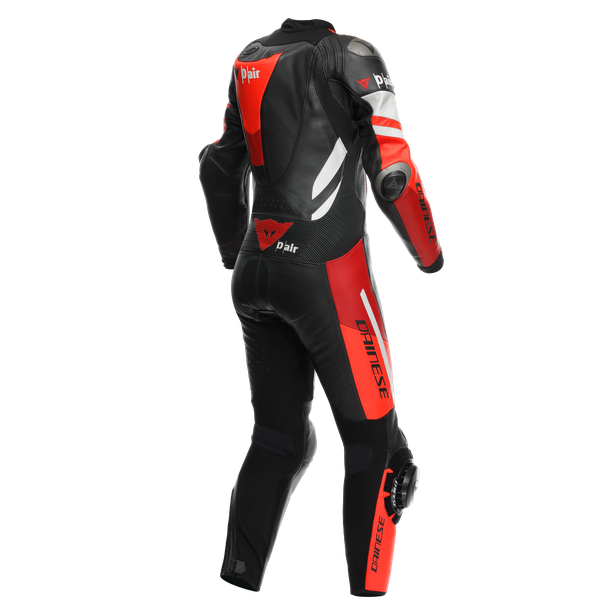 misano-3-perf-d-air-1pc-leather-suit-wmn-black-red-fluo-red image number 1