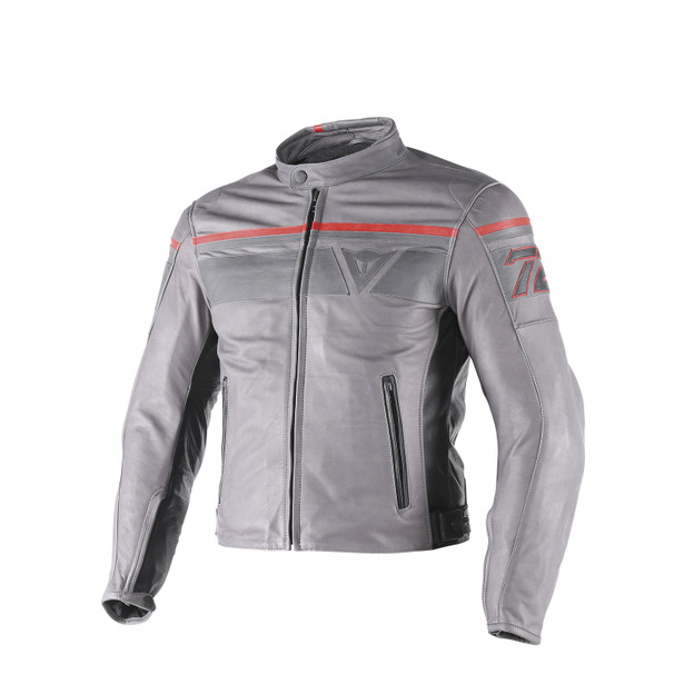 BLACKJACK LEATHER JACKET SMOKE/MAGNESIUM/BLACK- Leder