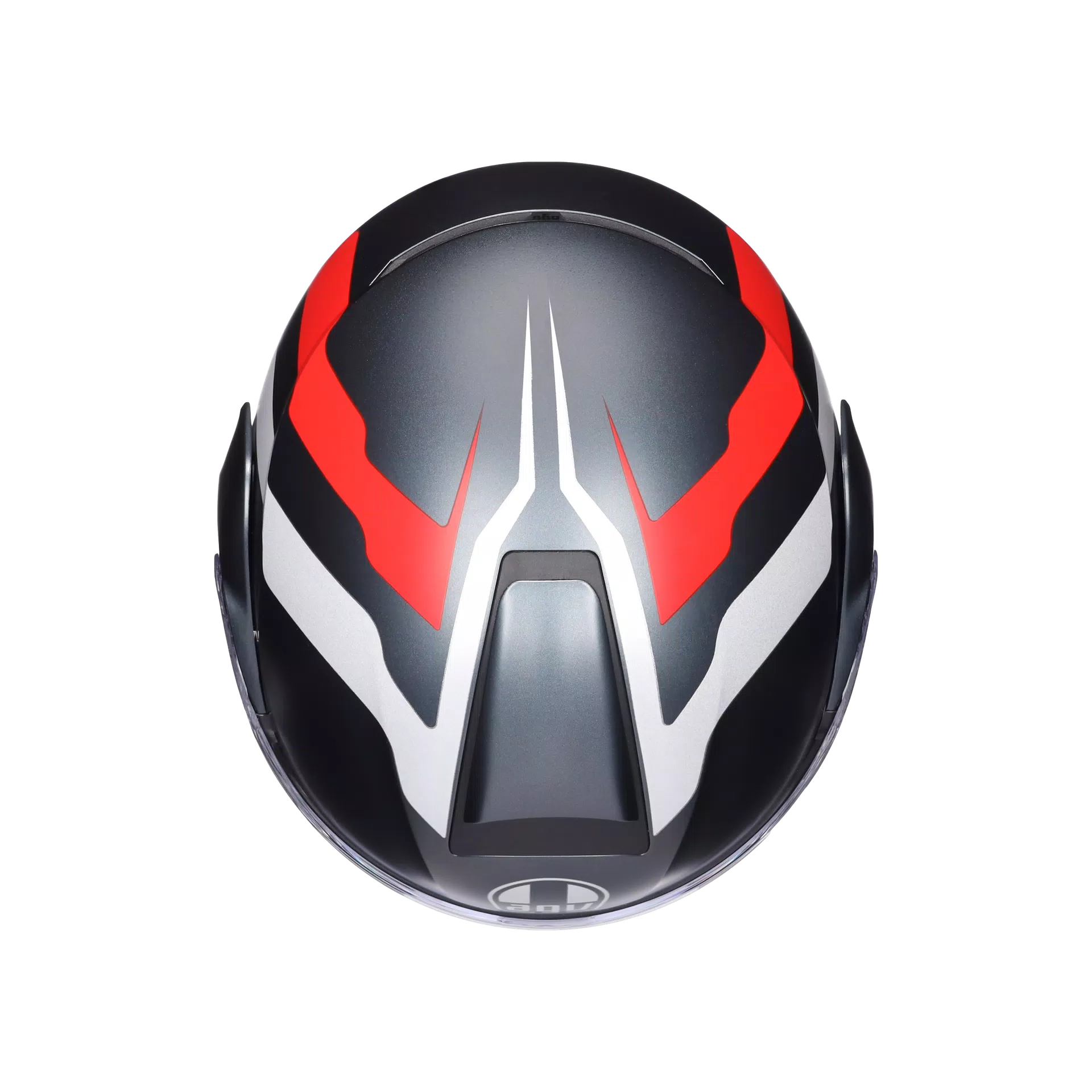 STREETMODULAR RESIA MATT GREY/SILVER/RED - CASQUE MOTO MODULAIRE E2206