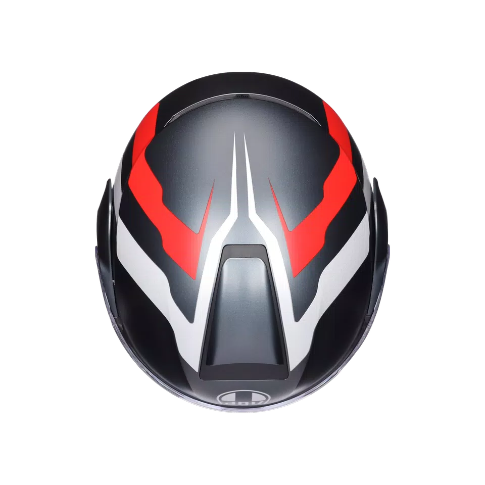 STREETMODULAR RESIA MATT GREY/SILVER/RED - CASQUE MOTO MODULAIRE E2206 -  - 7
