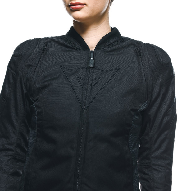 avro-5-tex-giacca-moto-in-tessuto-donna-black-black-black image number 10