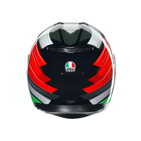K3 WING BLACK/ITALY - MOTORBIKE FULL FACE HELMET E2206 -  - 5