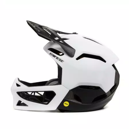 LINEA 01 MIPS - FULL FACE BIKE HELMET - WHITE/BLACK - 3