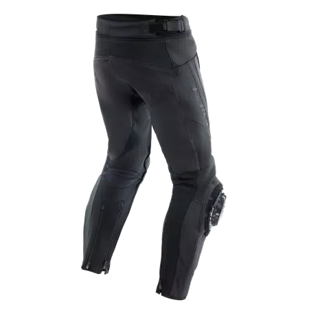DELTA 4 - MEN'S MOTORCYCLE PERFORATED LEATHER PANTS - BLACK/BLACK - 2