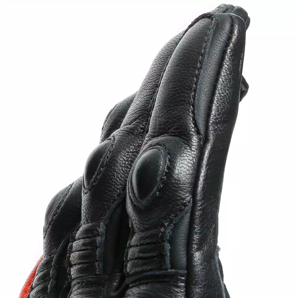 4-STROKE 2 - MEN'S MOTORCYCLE LEATHER GLOVES | BLACK/FLUO 4-STROKE 2 - MEN'S MOTORCYCLE LEATHER GLOVES | BLACK/FLUO