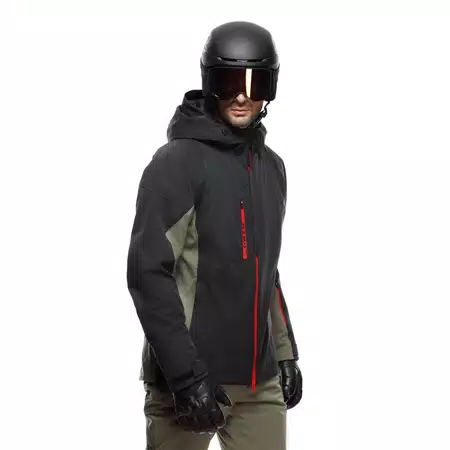 ETRA AEROSENSE-DRY - MEN'S SKI JACKET - STRETCH LIMO/GREEN FOUR - 5