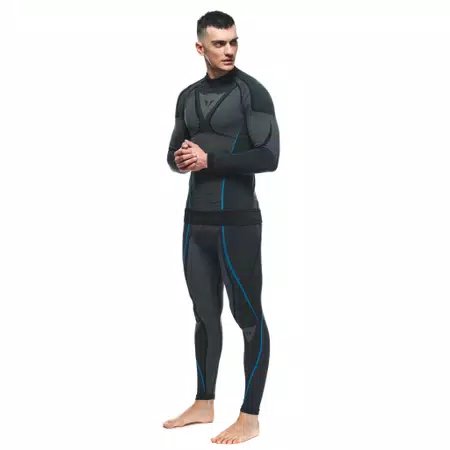 MEN'S MOTORCYCLE LONG-SLEEVE TECHNICAL TEE - BLACK/BLUE - 5