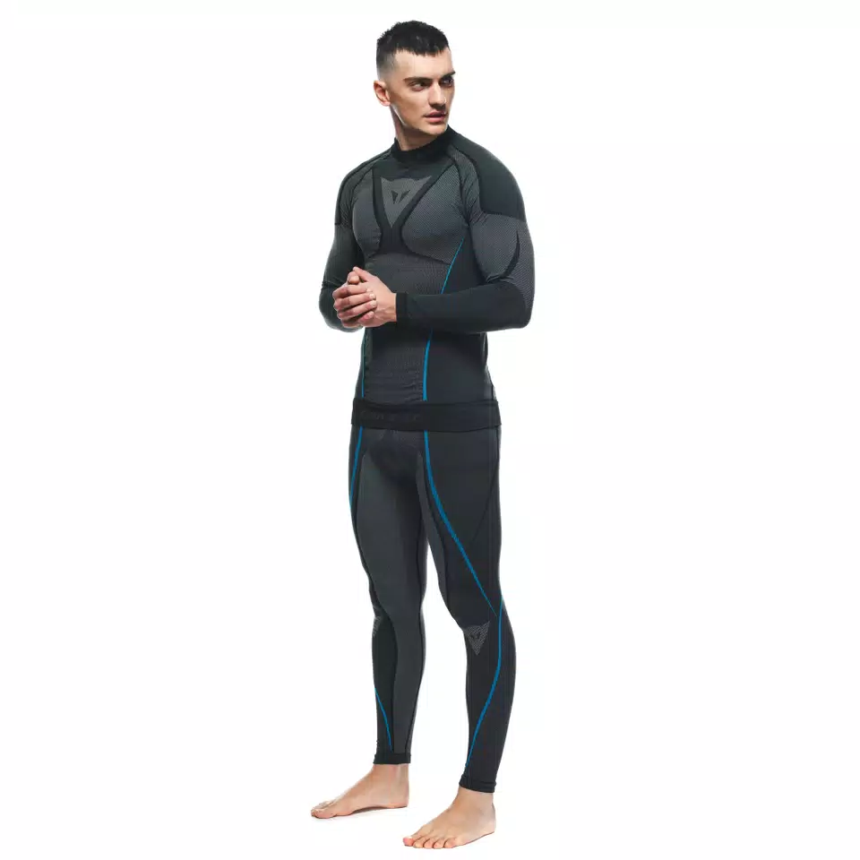 MEN'S MOTORCYCLE LONG-SLEEVE TECHNICAL TEE - BLACK/BLUE - 5