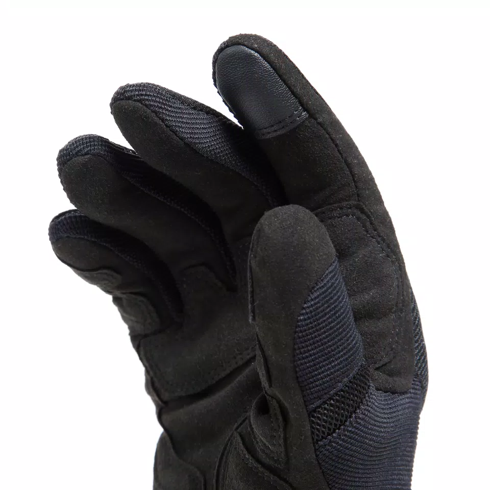 MIG 3 AIR - MEN'S MOTORCYCLE TEXTILE SUMMER GLOVES - BLACK/BLACK - 9