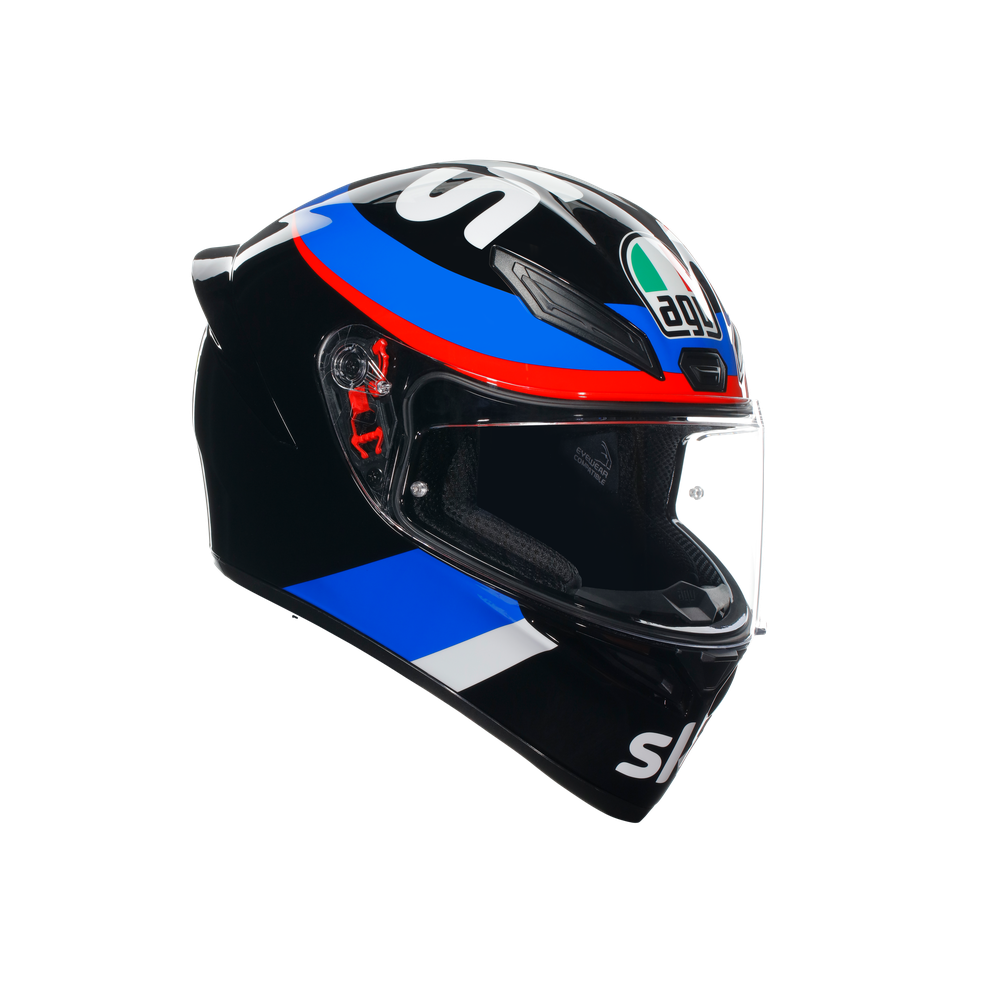 k1-s-vr46-sky-racing-team-black-red-motorbike-full-face-helmet-e2206 image number 0