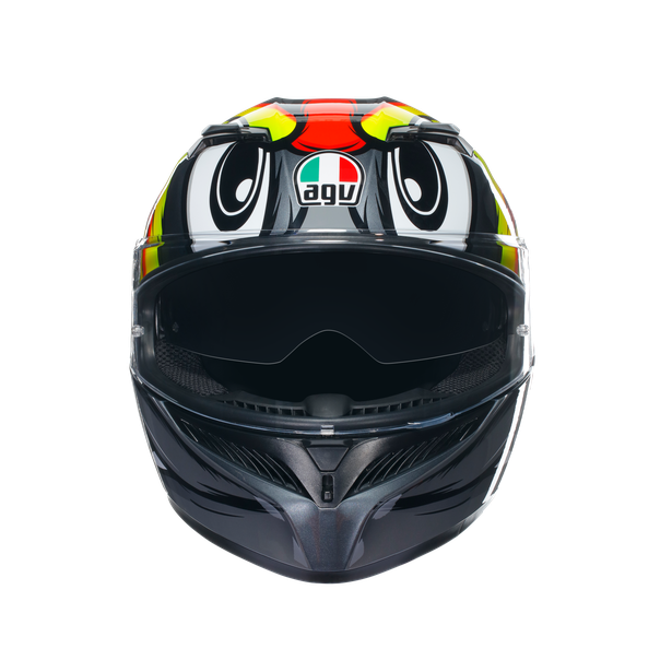 k3-birdy-2-0-grey-yellow-red-motorbike-full-face-helmet-e2206 image number 1