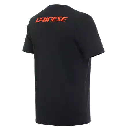 DAINESE LOGO - HEREN T-SHIRT - BLACK/FLUO-RED - 2