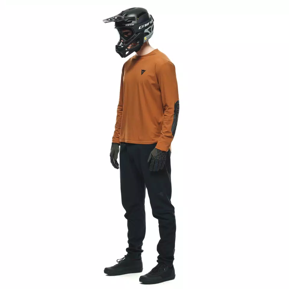 HGR JERSEY LS - MAGLIA BICI MANICHE LUNGHE UOMO - TRAIL-BROWN - 4