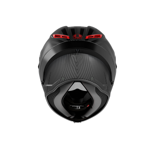 pista-gp-rr-intrepido-matt-carbon-blk-red-motorbike-full-face-helmet-e2206-dot image number 2