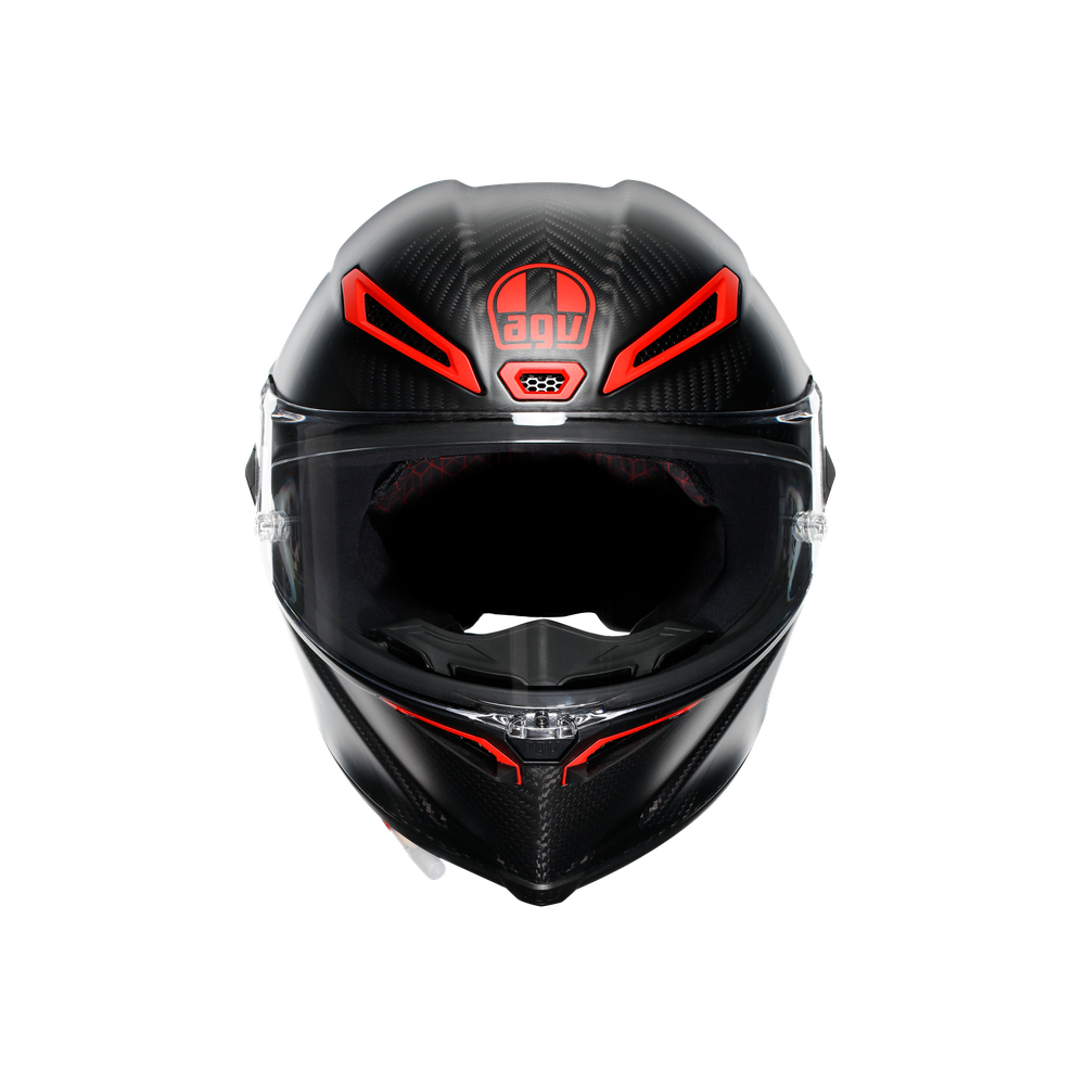 pista-gp-rr-intrepido-matt-carbon-blk-red-motorbike-full-face-helmet-e2206-dot image number 1