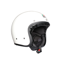 White store half helmet