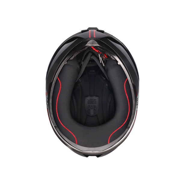 k1-s-lap-matt-black-grey-red-motorbike-full-face-helmet-e2206 image number 7