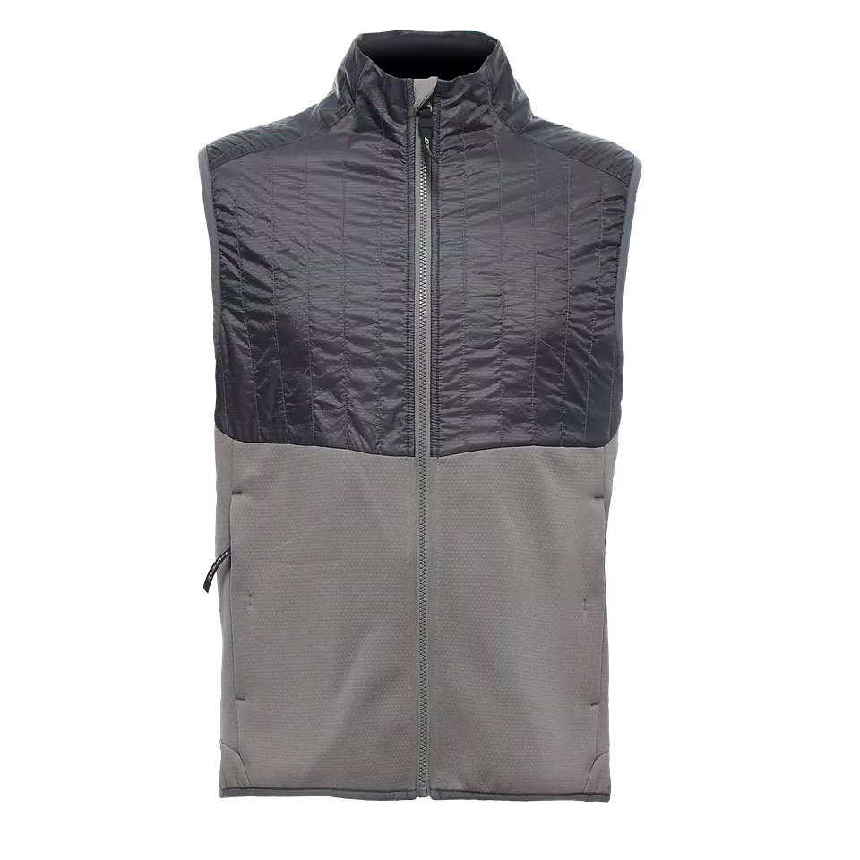 MEN'S W001 HYBRID TECHNICAL SKI GILET  - SILVER-FILIGREE/CASTLE-ROCK - 1