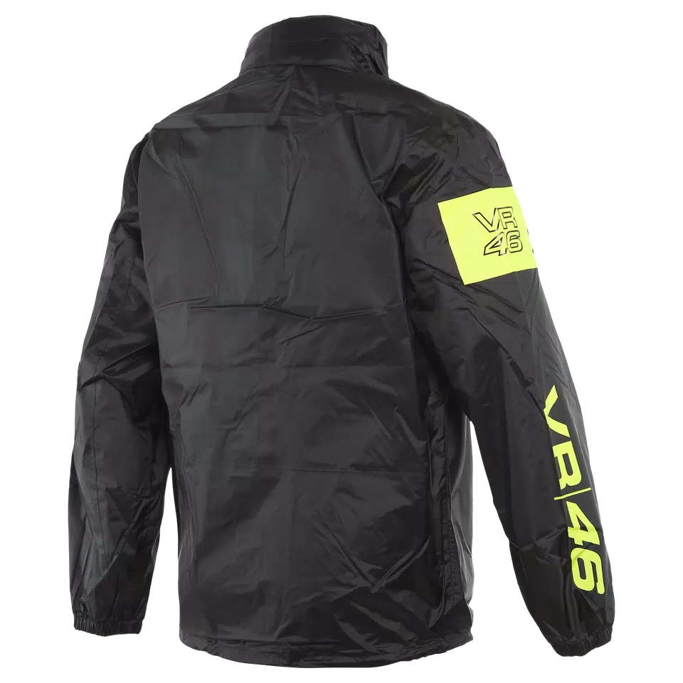 VR46 RAIN JACKET - BLACK/FLUO-YELLOW - 2