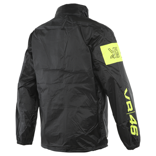 vr46-rain-jacket-black-fluo-yellow image number 1