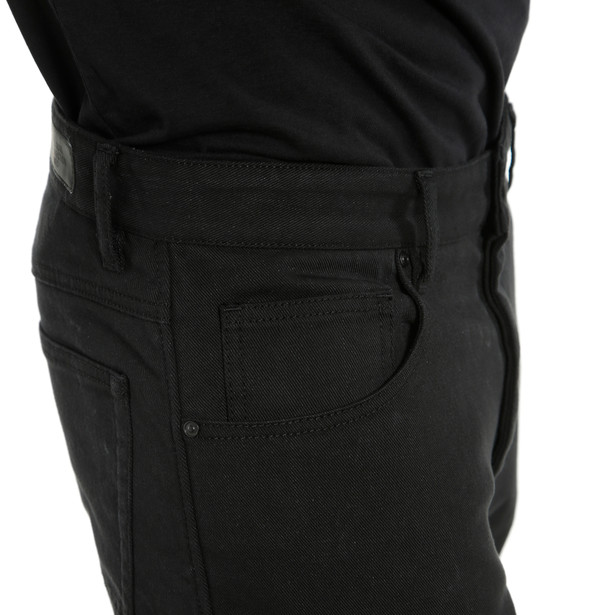 classic-regular-pantaloni-moto-in-tessuto-uomo-black image number 7