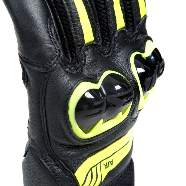 mig-3-unisex-leather-gloves-black-fluo-yellow image number 13