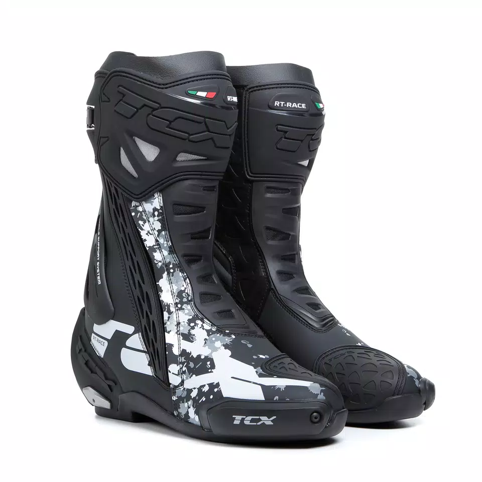 RT RACE BLACK WHITE GRAY BLACK WHITE GRAY Dainese