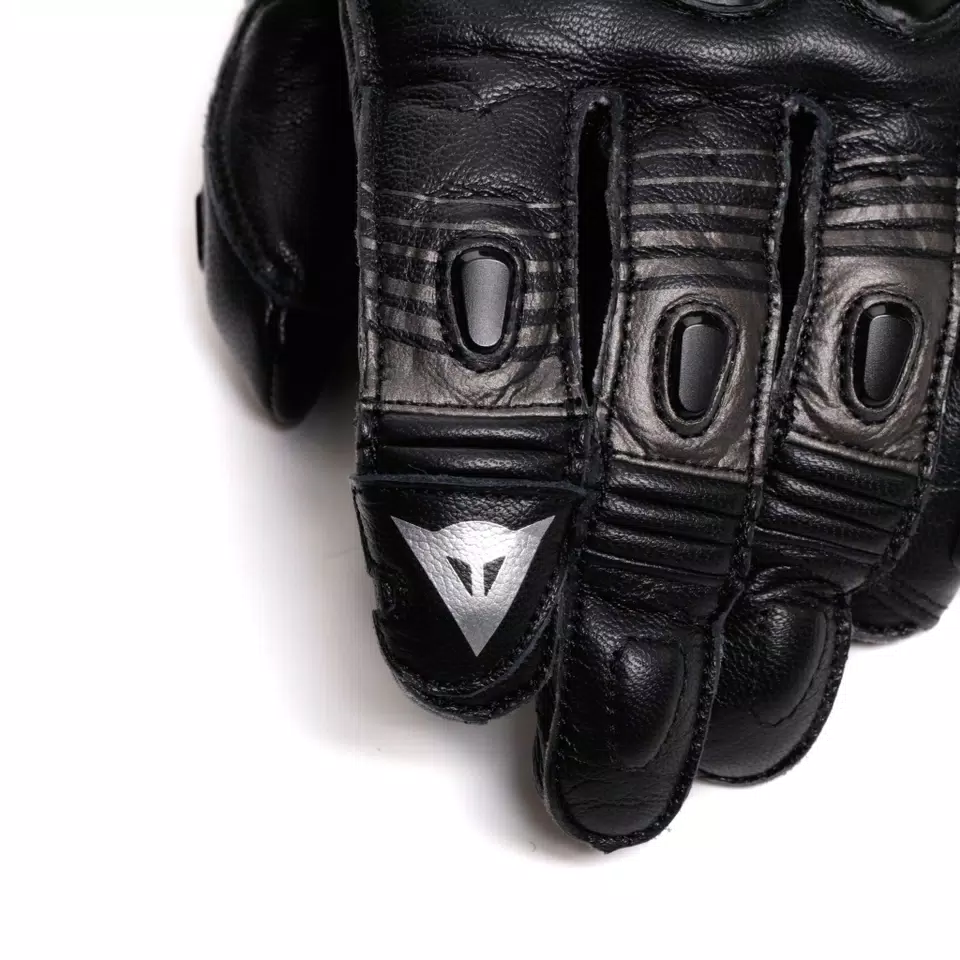 FIERO - GANTS DE MOTO RACING EN CUIR - BLACK/ANTHRACITE - 6
