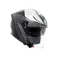 K5 JET EVO CONTROL MATT BLACK/WHITE - MOTORBIKE OPEN FACE HELMET E2206