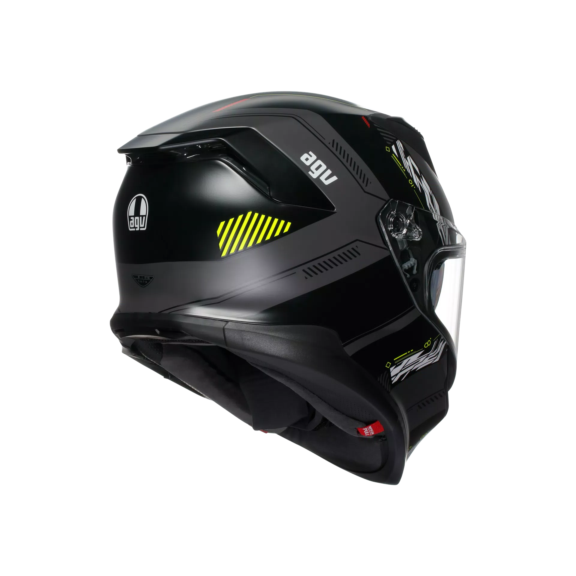 K7 AGV E2206 MPLK - KYBER MATT GREY/YELLOW FLUO