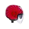 ETERES TROPEA RED/PINK - MOTORBIKE OPEN FACE HELMET E2206