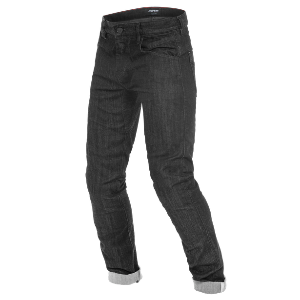 TRENTO SLIM JEANS BLACK-RINSED- Denim