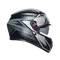 K3 COMPOUND MATT BLACK/GREY - MOTORBIKE FULL FACE HELMET E2206