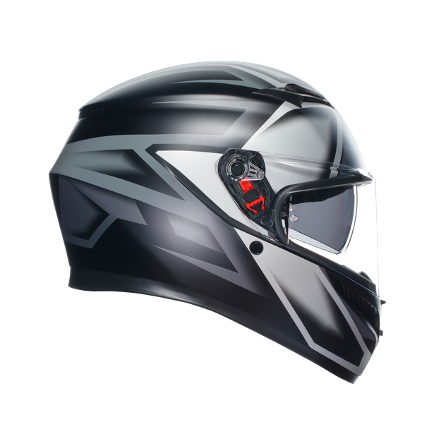k3-compound-matt-black-grey-motorbike-full-face-helmet-e2206 image number 2
