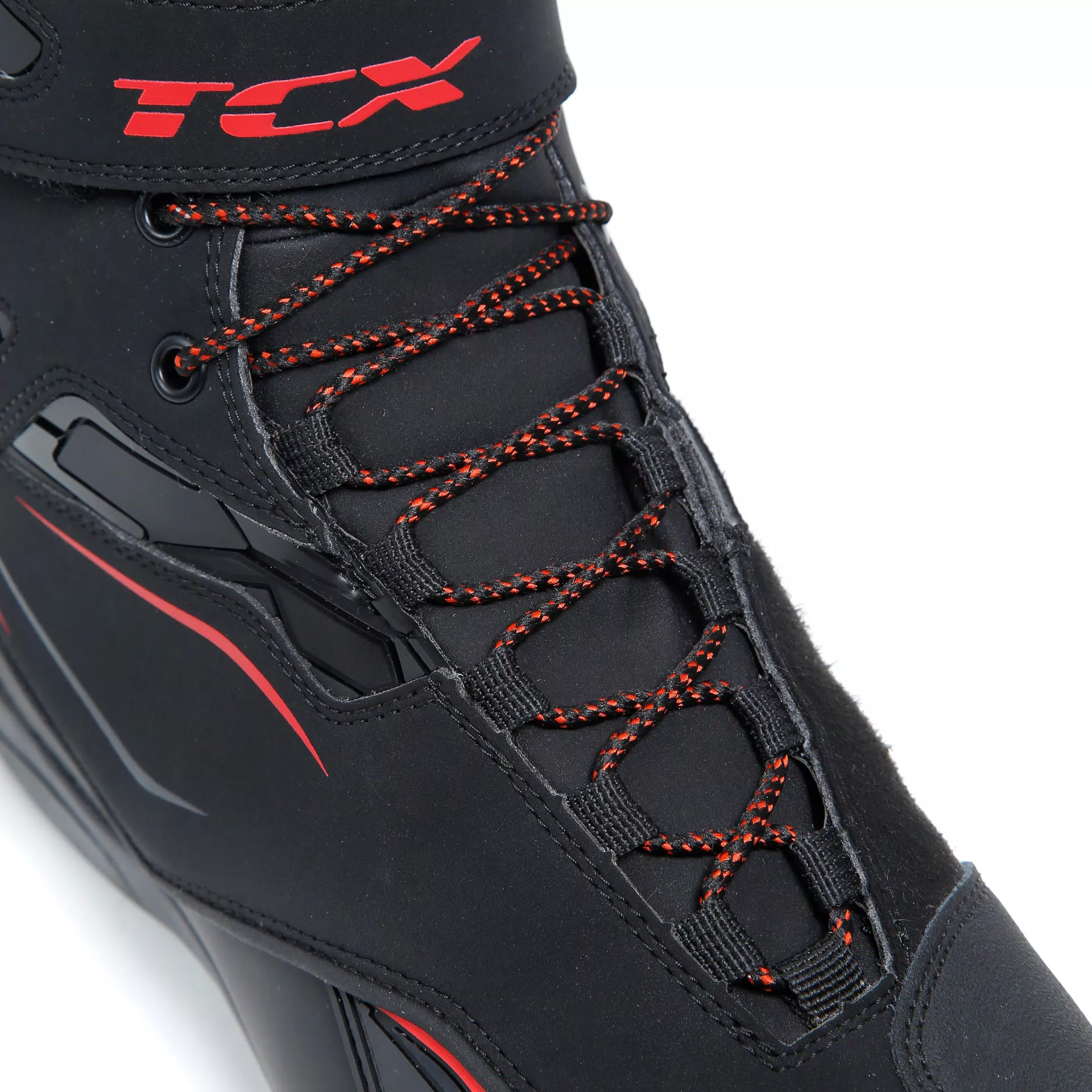 ZETA WP WASSERFESTE MOTORRADSCHUHE - SCHWARZ/ROT