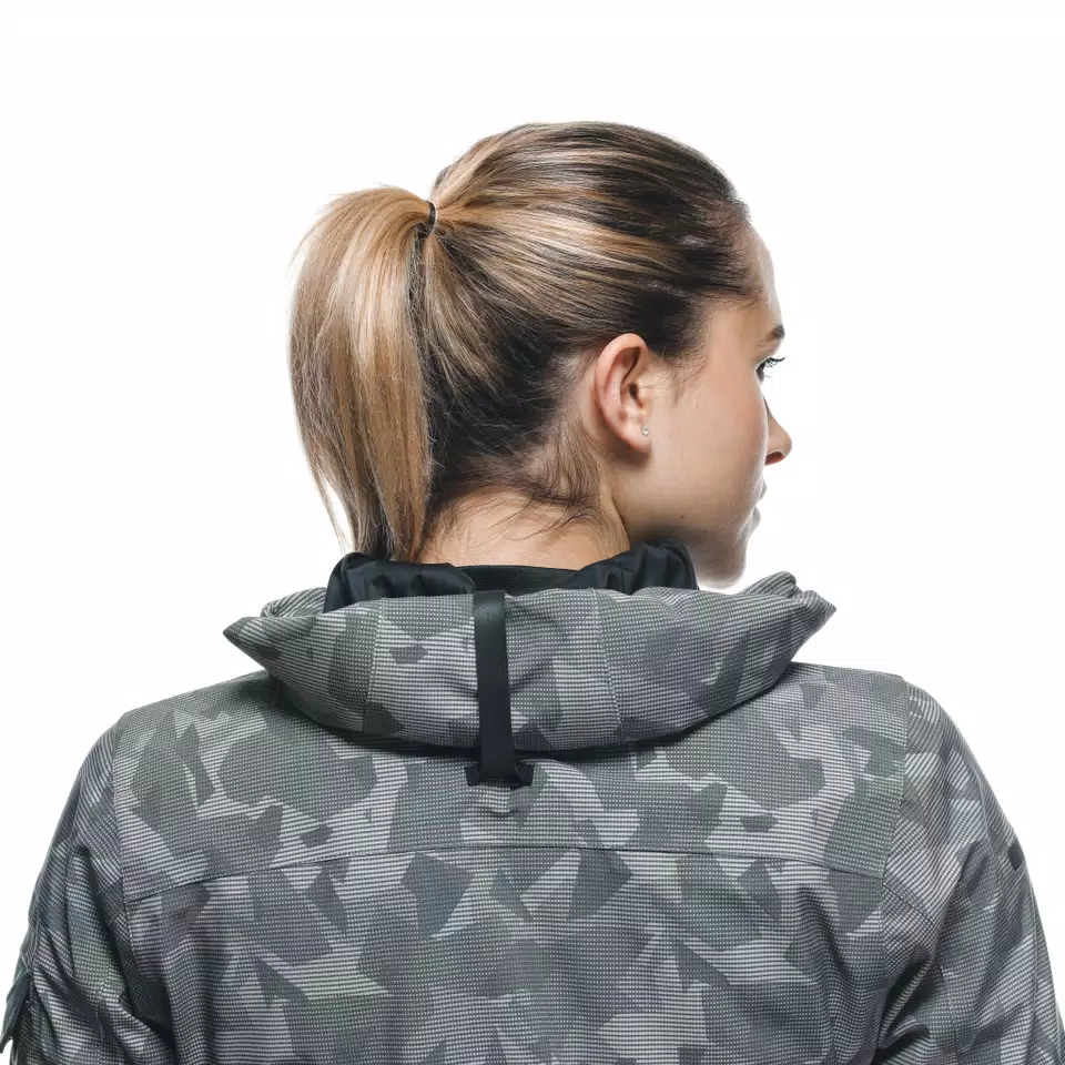 CENTRALE ABSØLUTESHELL™ PRO - WOMEN'S WATERPROOF MOTORCYCLE JACKET - LONDON FOG CAMO DOTS - 15