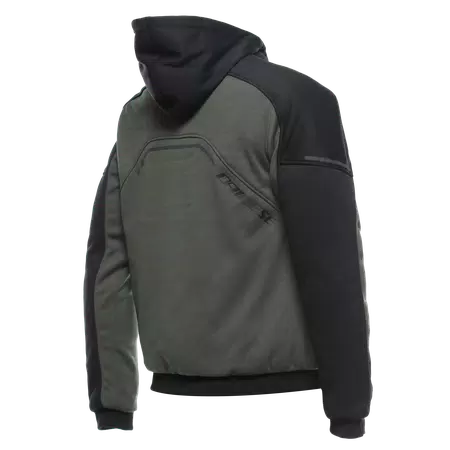 DAEMON-X SAFETY HOODIE - MEN'S MOTORCYCLE SAFETY HOODIE - GREEN/BLACK - 2