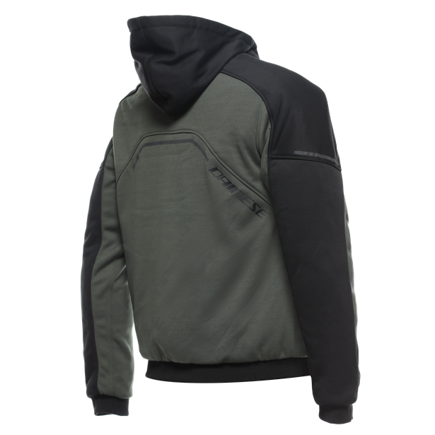 daemon-x-safety-hoodie-giacca-moto-in-tessuto-uomo-green-black image number 1