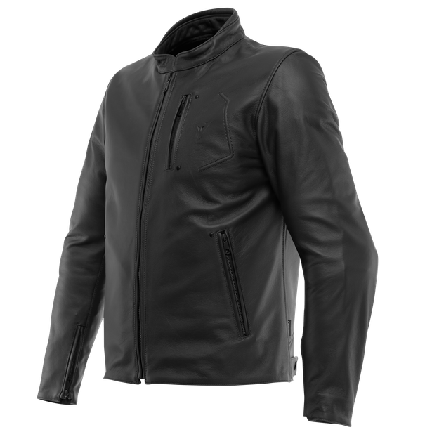 fulcro-giacca-moto-in-pelle-uomo-black image number 0